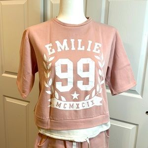 Pink Spoon top+pants